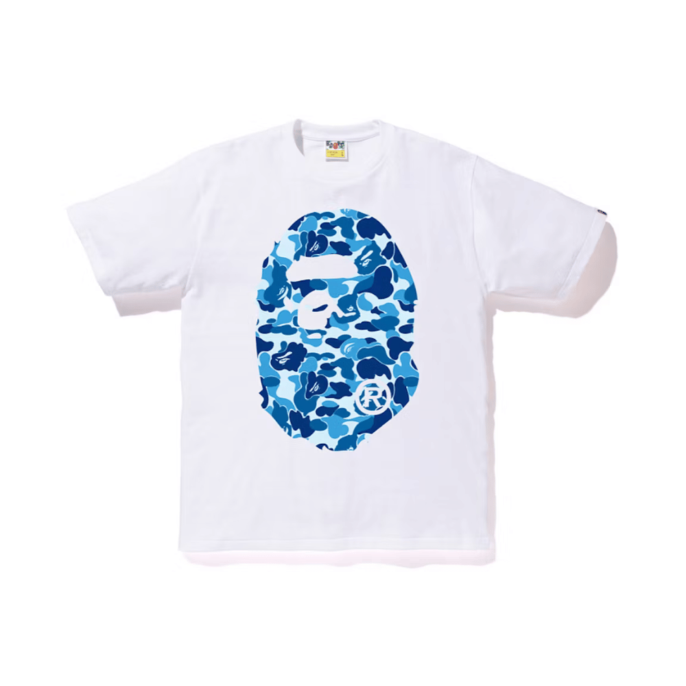 BAPE ABC Big Ape Head Tee (White/Blue)