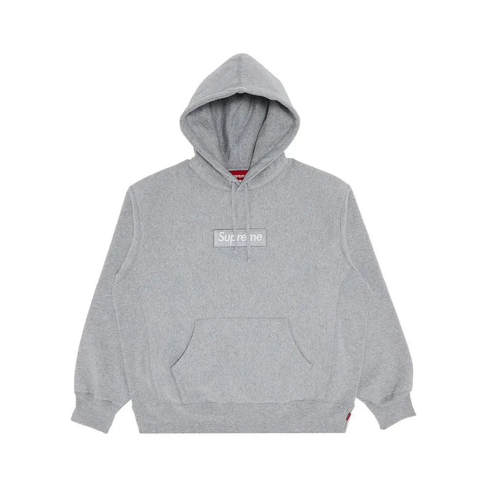 Moletom Supreme Box Logo Hooded Heather Grey