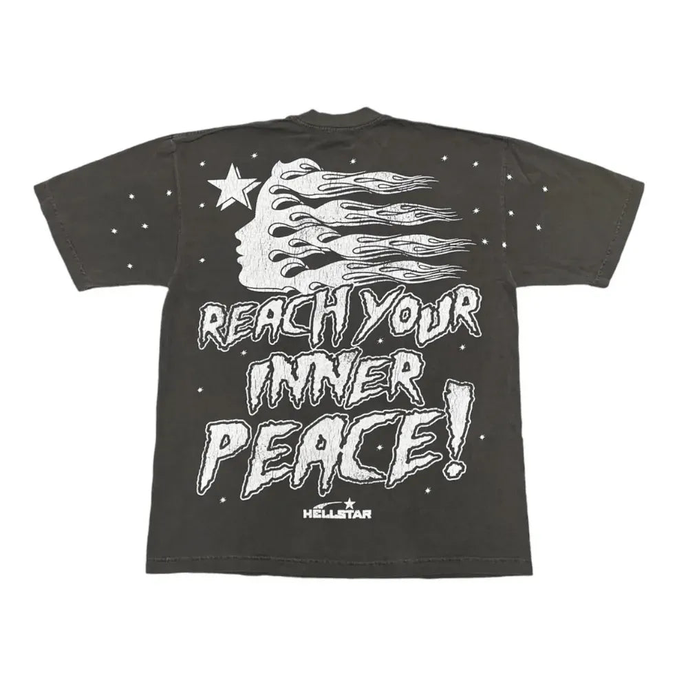 Camiseta Hellstar Inner Peace Short Sleeve Black