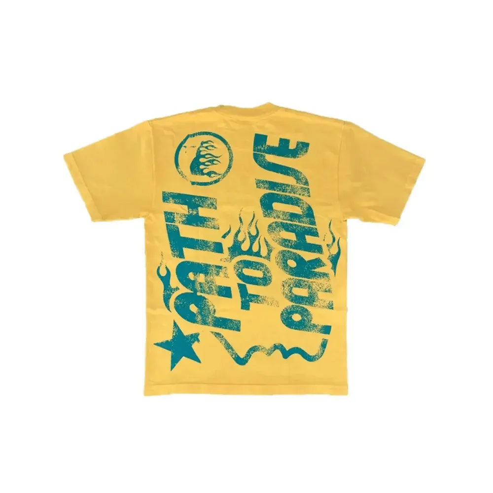 Camiseta Hellstar Jesus Emblem Yellow