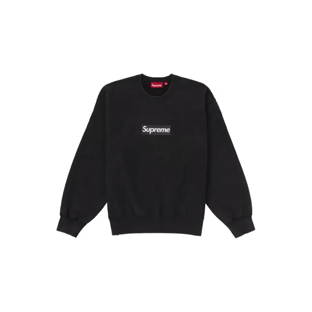 Crewneck Supreme Washed Box Logo Black
