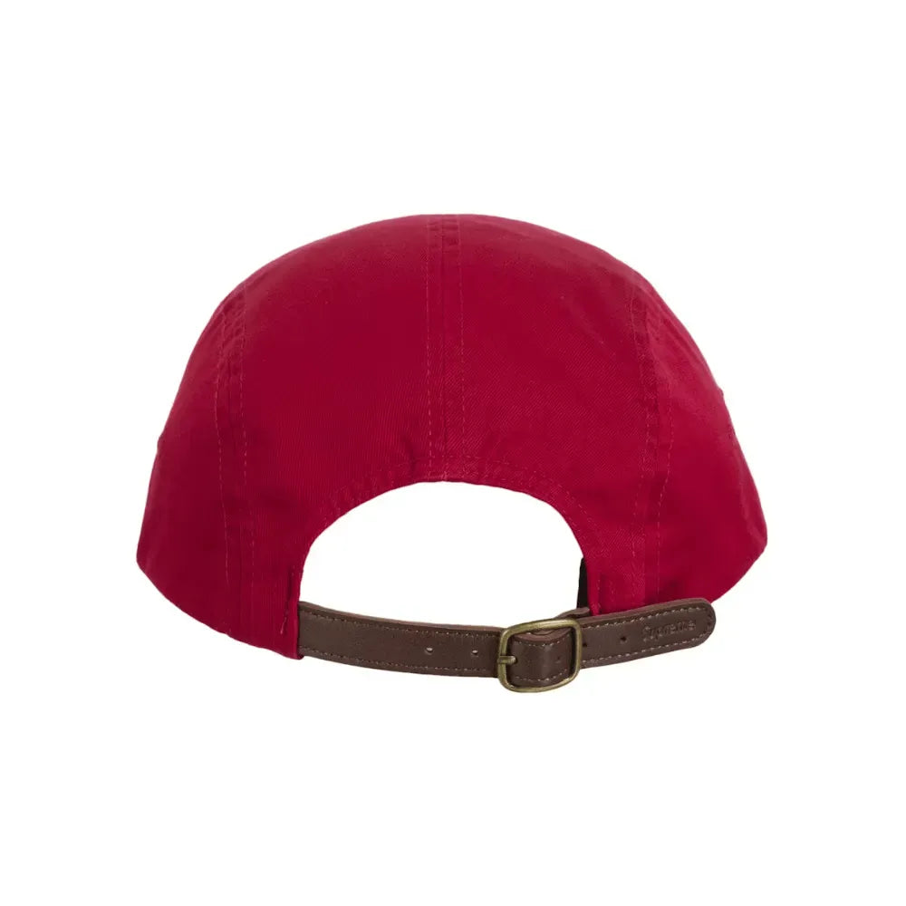 Boné Supreme Washed Chino Twill Camp Red