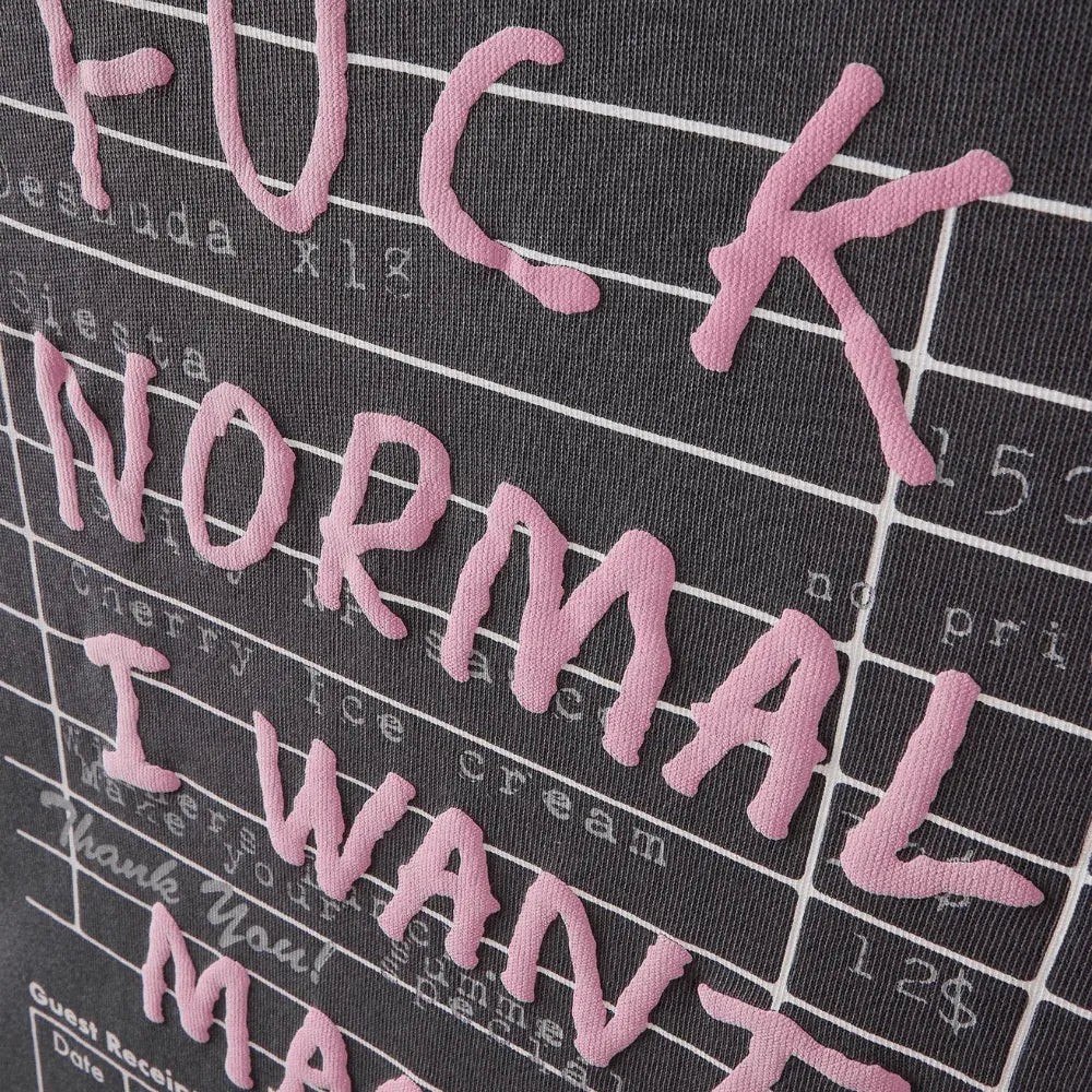 Camiseta Nude Project Fuck Normal Ash