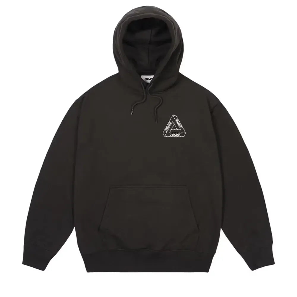 Moletom Palace Barbed Tri-Ferg Hood Black