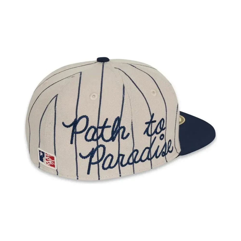 Boné Hellstar Path To Paradise Pinstripe Baseball Fitted Grey Navy