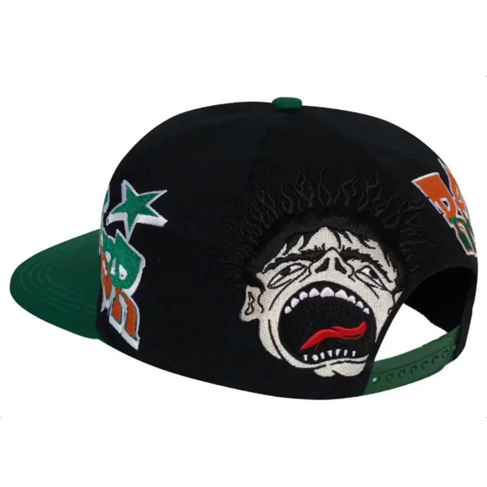 Boné Hellstar Records Snapback Green Black