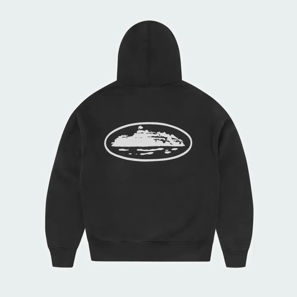 Moletom Corteiz Island Puff Print Zip Black