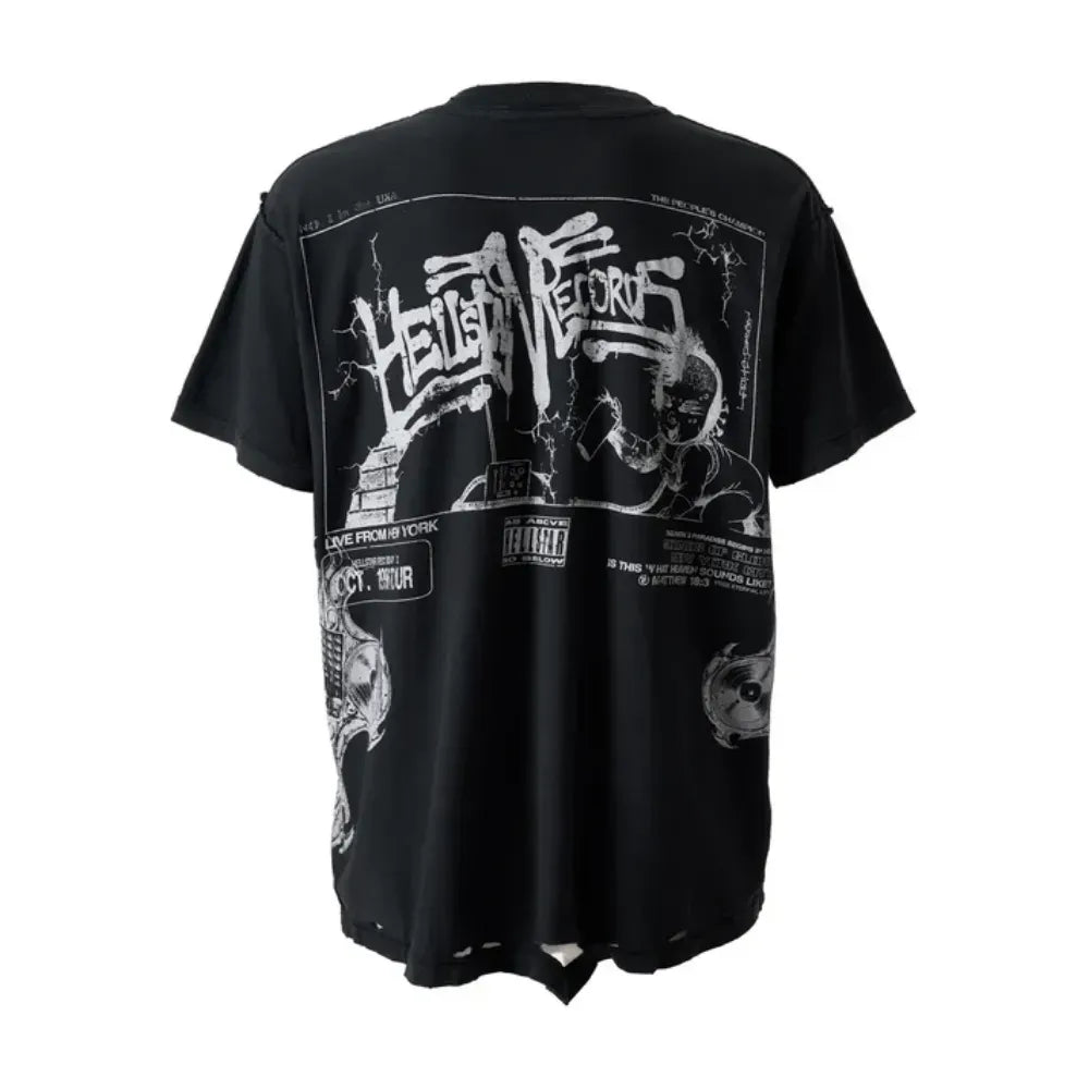 Camiseta Hellstar Record Baby Black