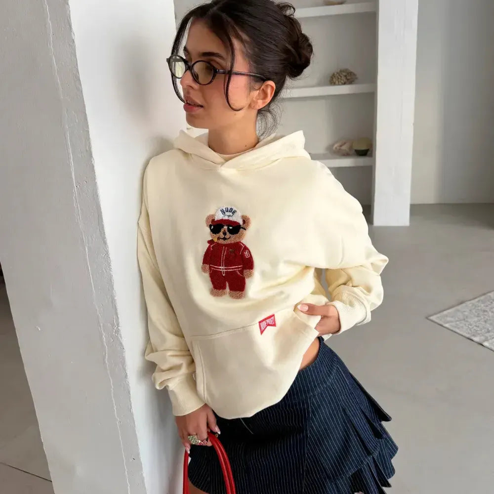 Moletom Nude Project Turbo Ted Hoodie Marshmallow