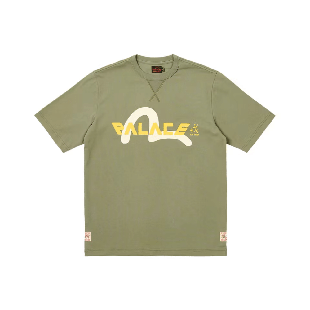 Evisu x Palace Camiseta Logo Olive