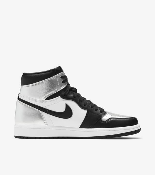 Air Jordan 1 High Silver Toe Feminino