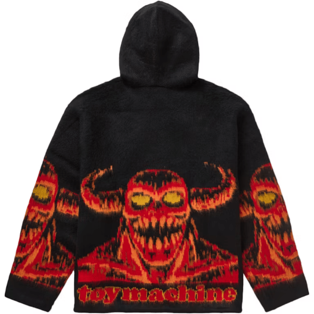 Toy Machine x Supreme Sweater Zip Up Hooded Black