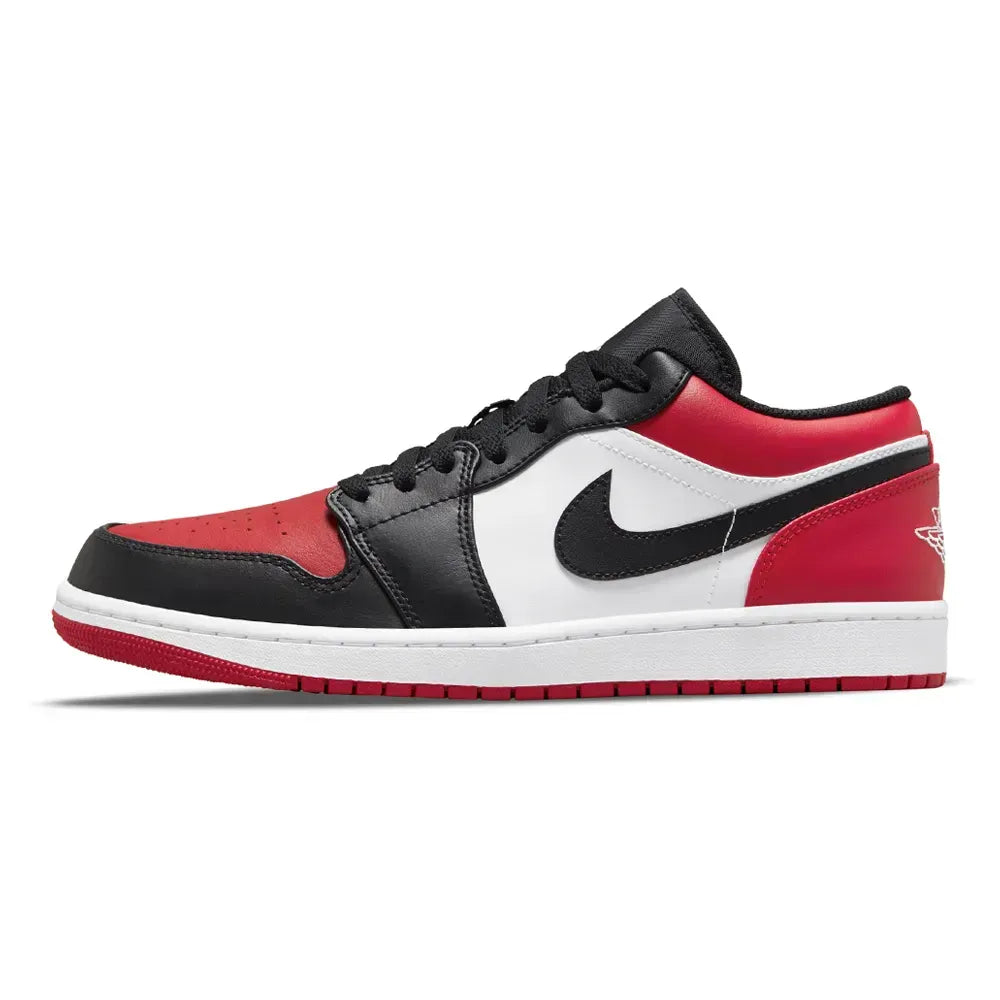 Air Jordan 1 Low Bred Toe Gym Red