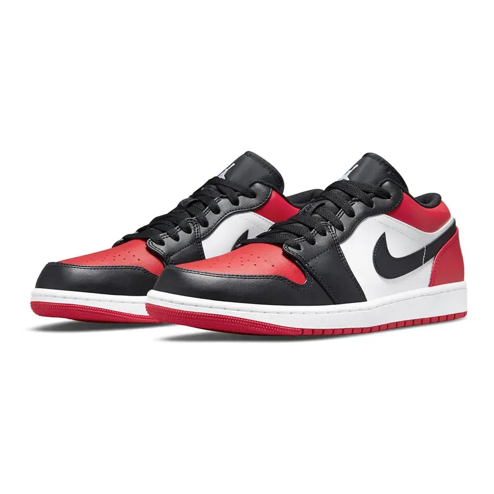 Air Jordan 1 Low Bred Toe Gym Red