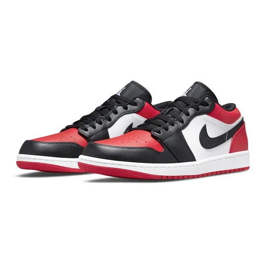 Air Jordan 1 Low Bred Toe Gym Red