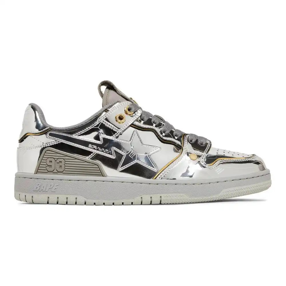 Hajime Sorayama x BAPE Sk8 Sta (Silver)