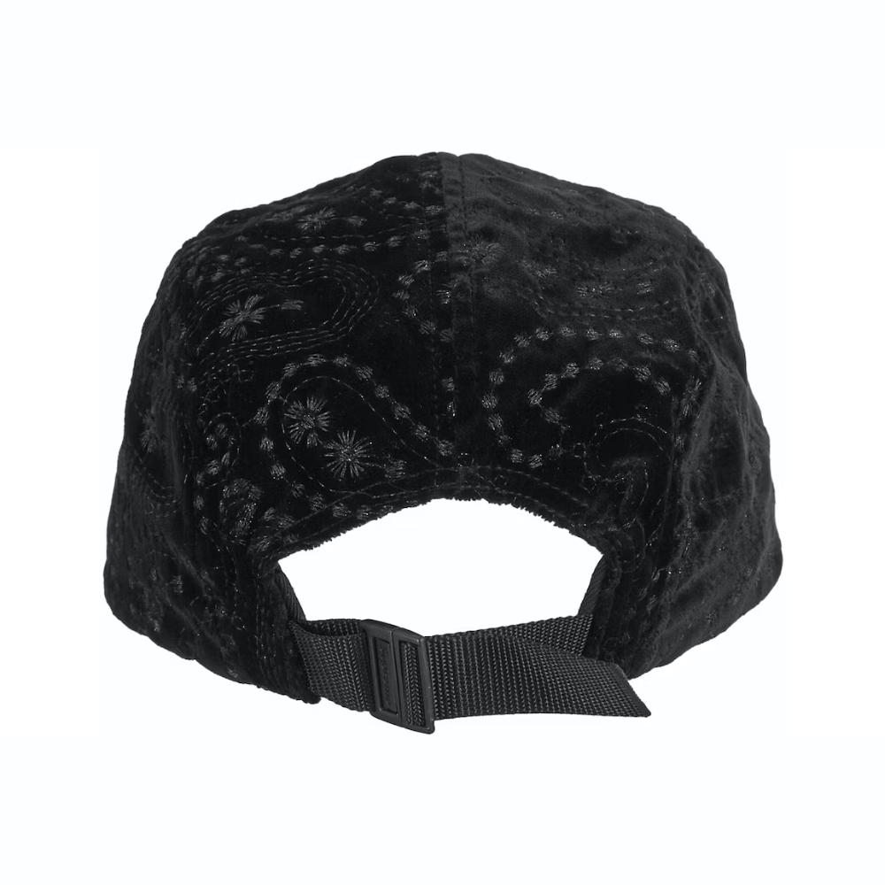 Boné Supreme Velvet Paisley Camp Black