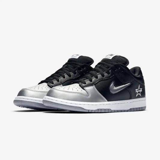 Supreme x Nike SB Dunk Low QS Metallic Silver