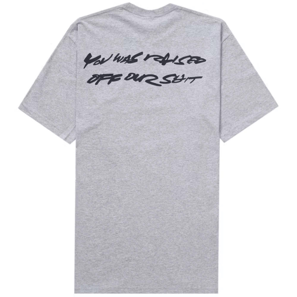 Futura x Supreme Camiseta Box Logo Heather Grey