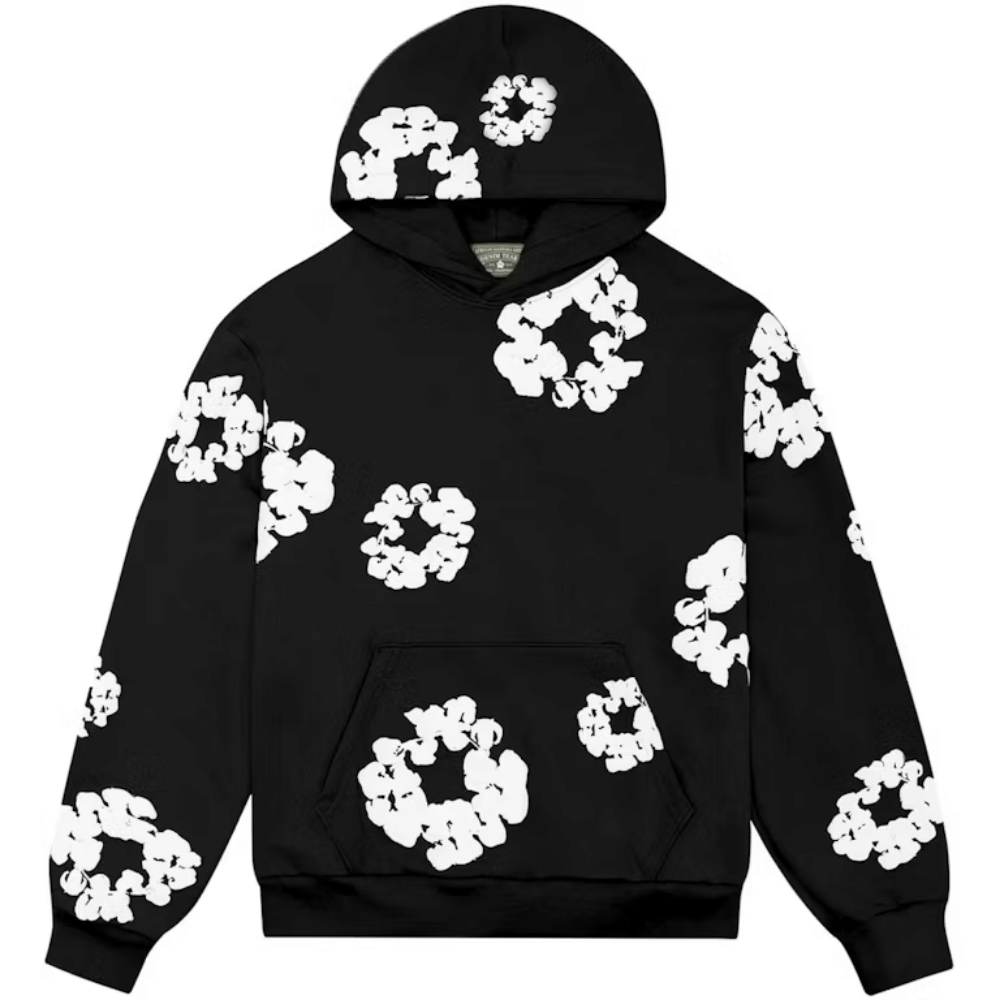 Denim Tears The Cotton Wreath Hoodie (Black)