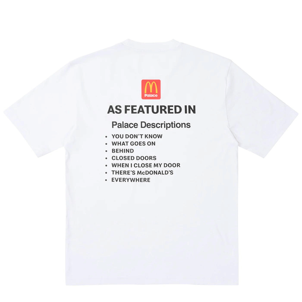 McDonald's x Palace Camiseta Description 2 White