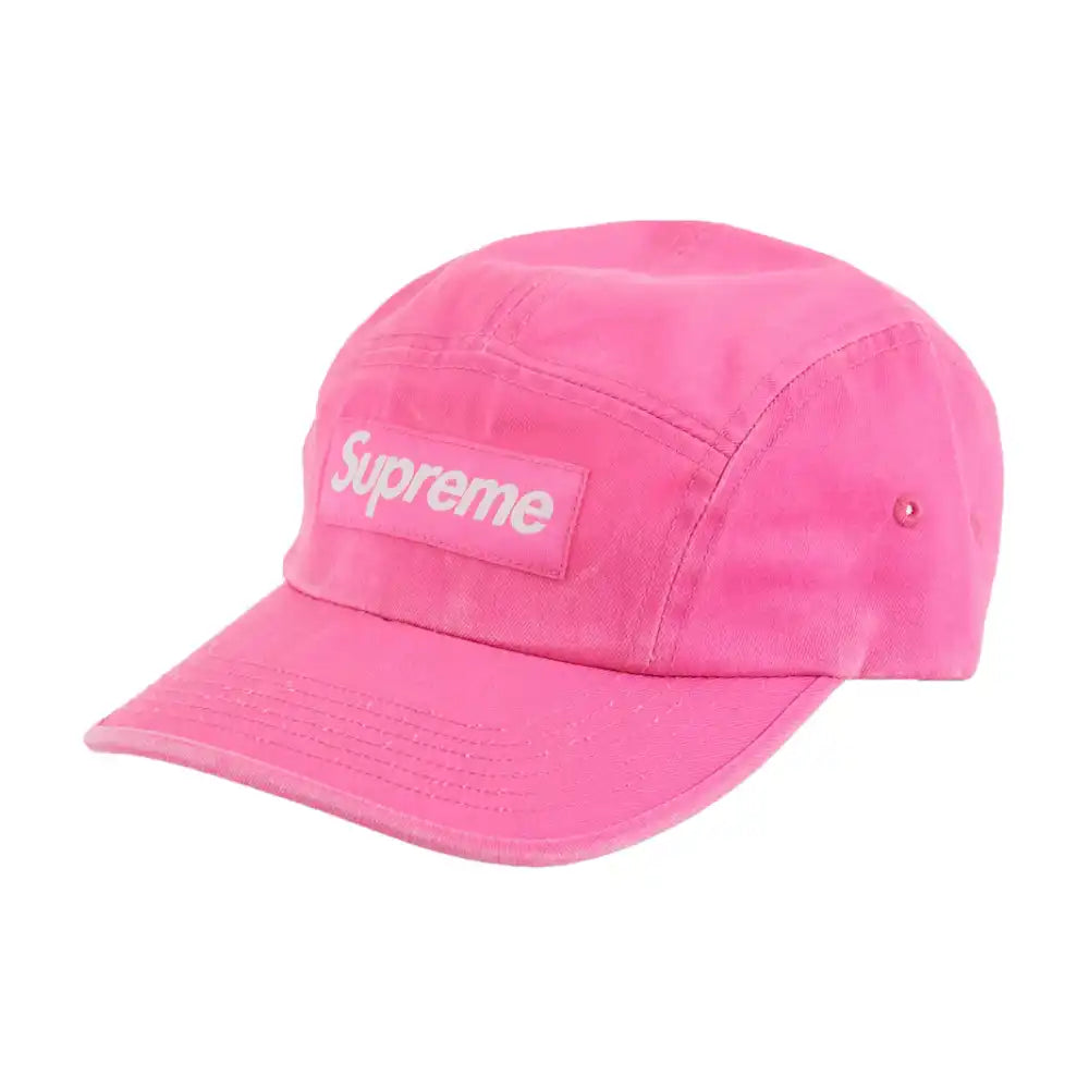 Boné Supreme Washed Chino Twill Camp Pink