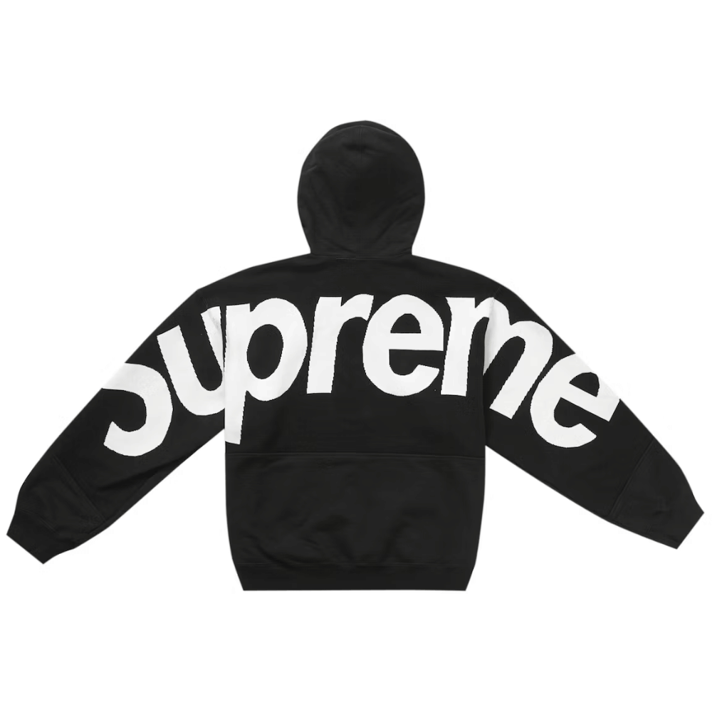 Moletom Supreme Big Logo Jacquard Hooded Black