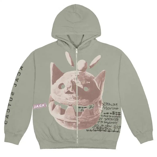 Travis Scott Moletom Zip Up New Sight