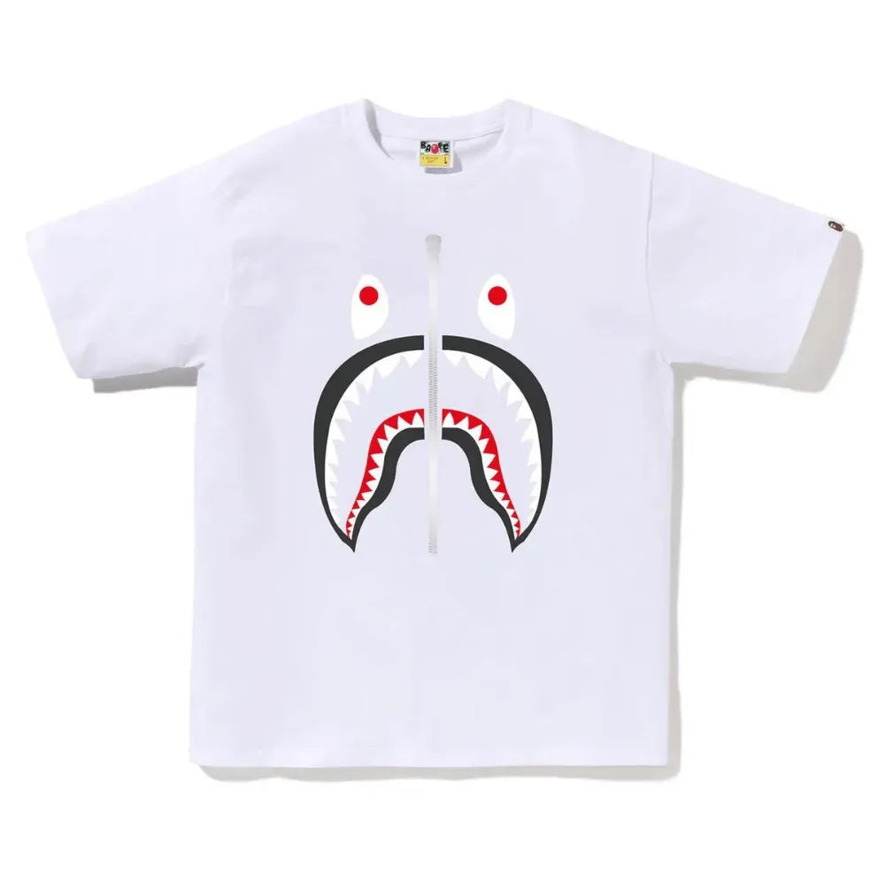 BAPE Short Sleeve Shark Tee (White)