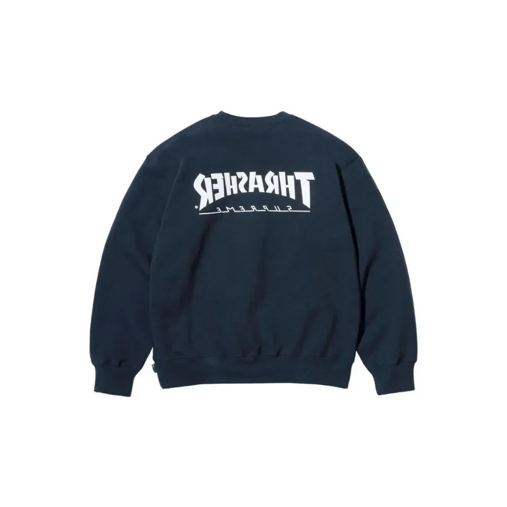 Thrasher x Supreme Crewneck Navy