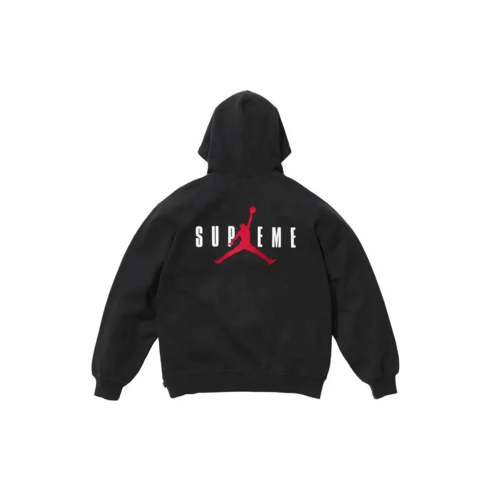 Supreme x Jordan Moletom Hooded Black