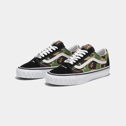 BAPE x Vans Old Skool LX ABC Camo (Pink/Blue/Green)