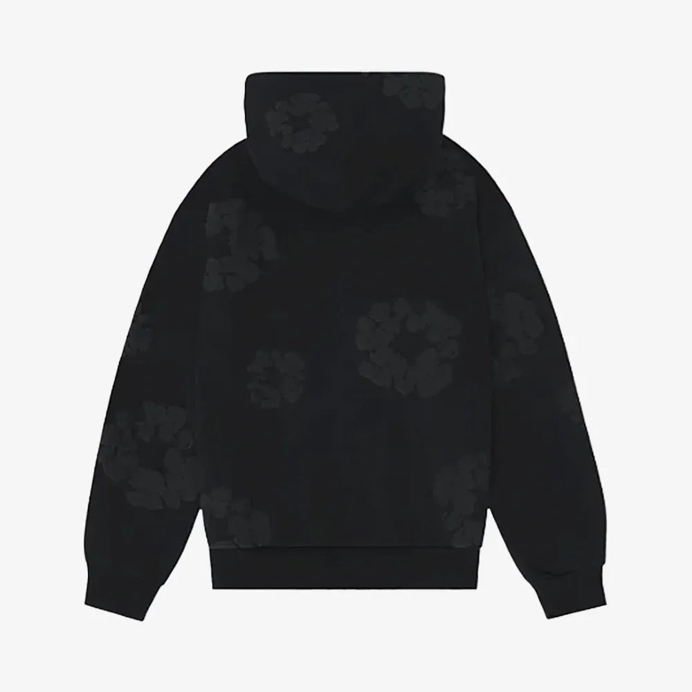 Denim Tears Cotton Wreath Hoodie (Black Monochrome)