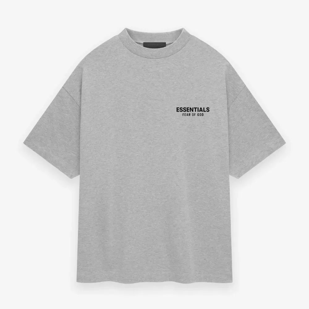 Fear of God Essentials Jersey Crewneck Tee (Light Heather Gray)