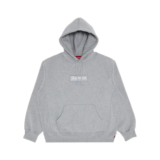Moletom Supreme Box Logo Hooded Heather Grey