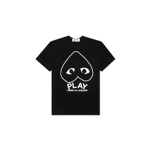 Camiseta Comme des Garcons Play Inverted Outline Heart Black