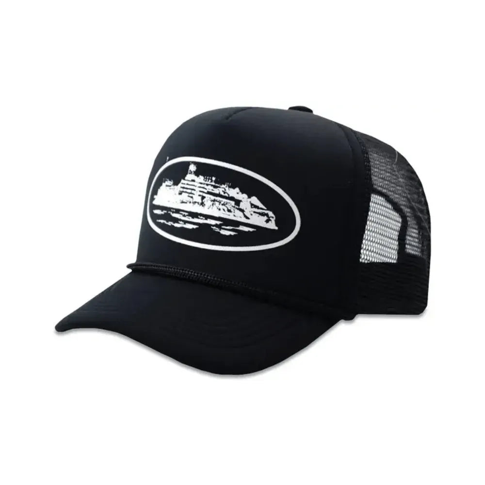 Boné Corteiz OG Alcatraz Trucker 21 Black