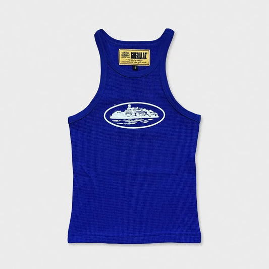 Camiseta Regata Corteiz Alcatraz Electric Blue