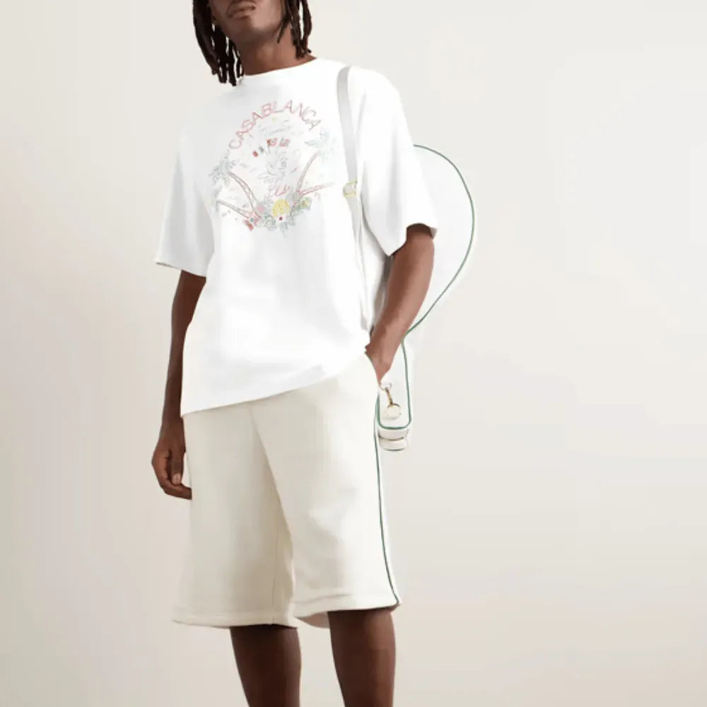 Camiseta Casablanca Crayon Tennis Club White