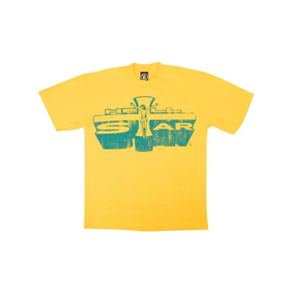 Camiseta Hellstar Jesus Emblem Yellow