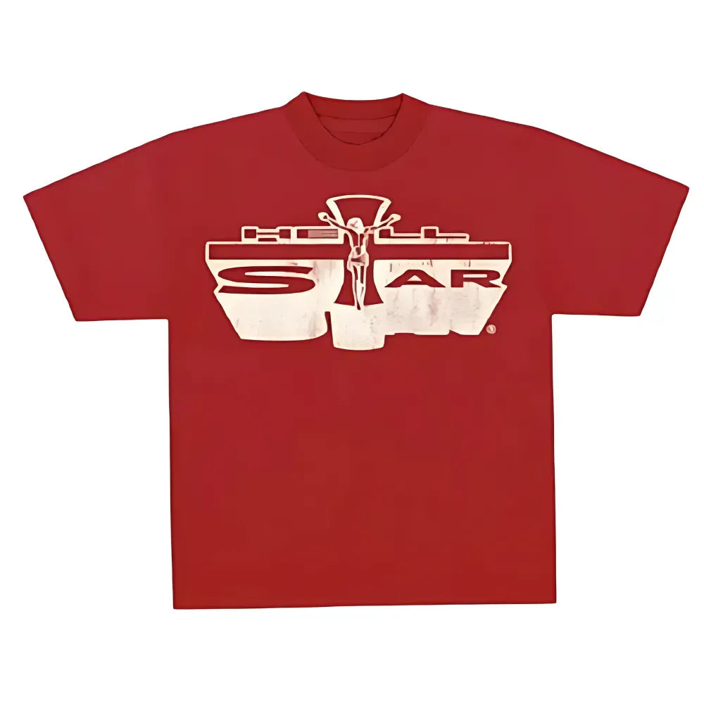 Camiseta Hellstar Jesus Emblem Red