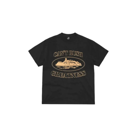 Central Cee x Corteiz Camiseta Can't Rush Greatness Black