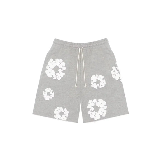 Denim Tears The Cotton Wreath Shorts (Grey)
