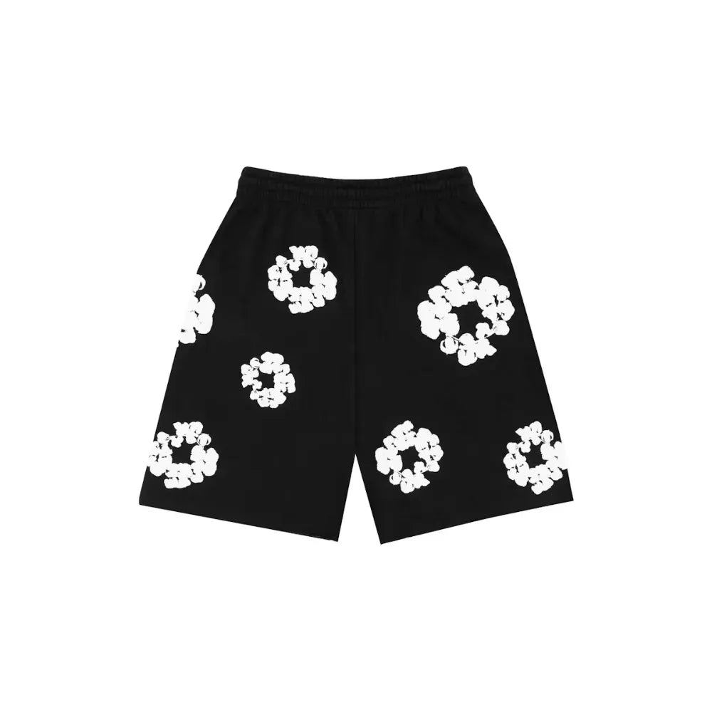 Denim Tears The Cotton Wreath Shorts (Black)