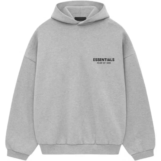 Fear of God Essentials Fleece Hoodie (Light Heather Gray)