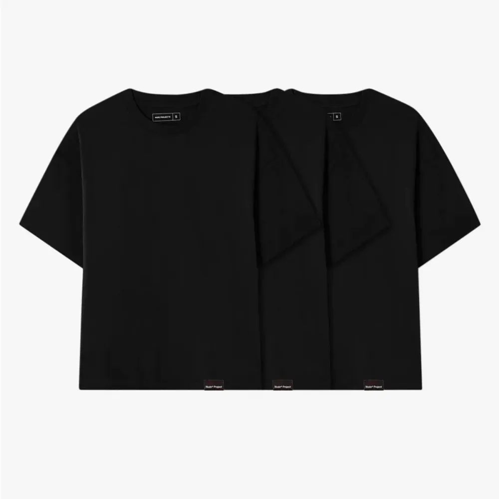Camiseta Nude Project Basic 3Xpack Black