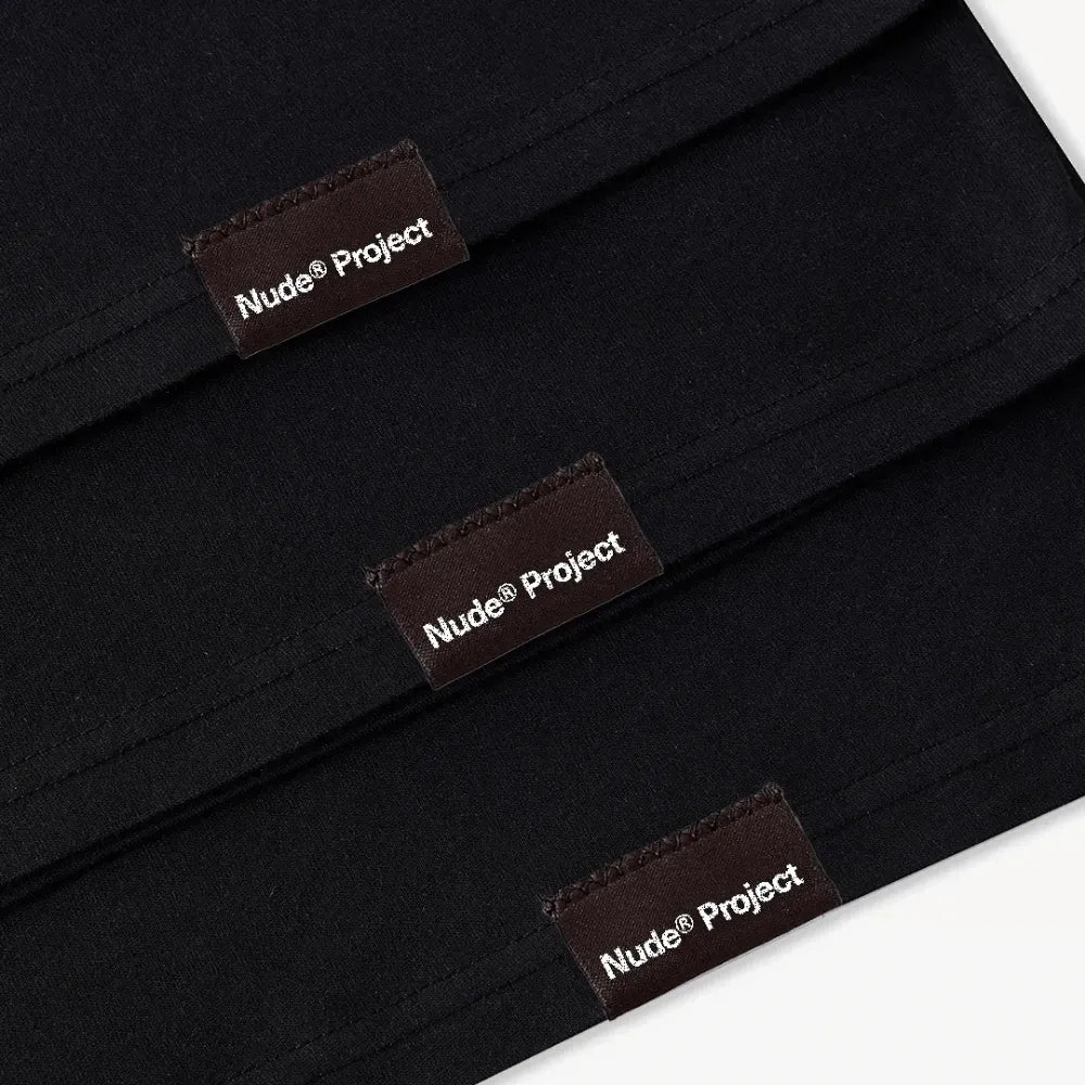 Camiseta Nude Project Basic 3Xpack Black
