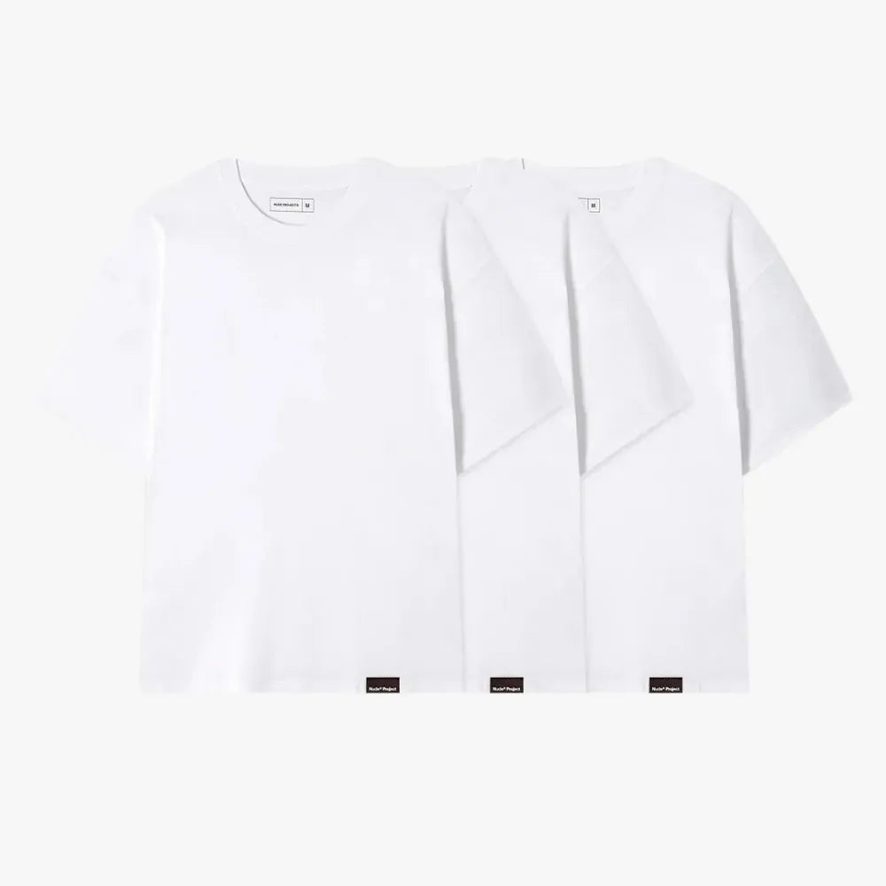 Camiseta Nude Project Basic 3Xpack White
