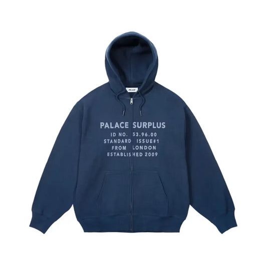 Moletom Palace Stamp Waffle Zip Hood Navy