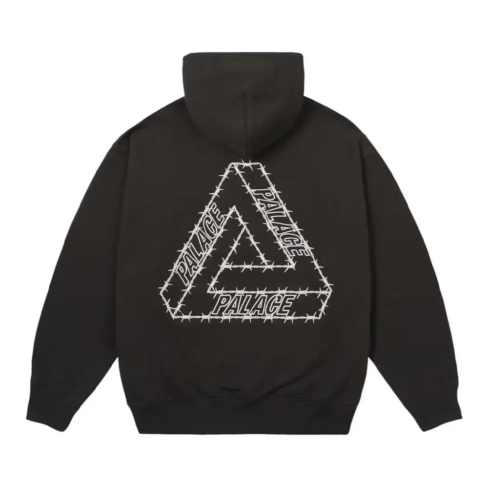 Moletom Palace Barbed Tri-Ferg Hood Black